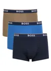 Hugo Boss Boss Stretch-cotton Boxer Trunks In Multi
