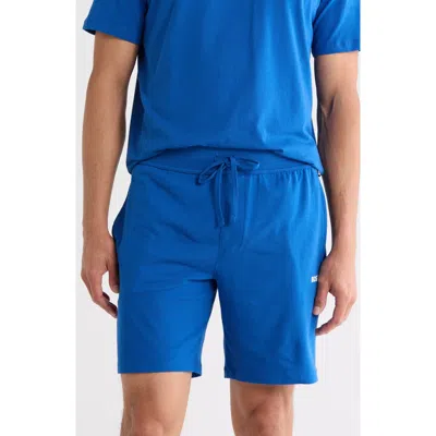 Hugo Boss Boss Stretch Cotton Lounge Shorts In Blue
