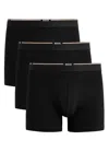 Hugo Boss Boss Stretch-jersey Boxer Briefs In Black