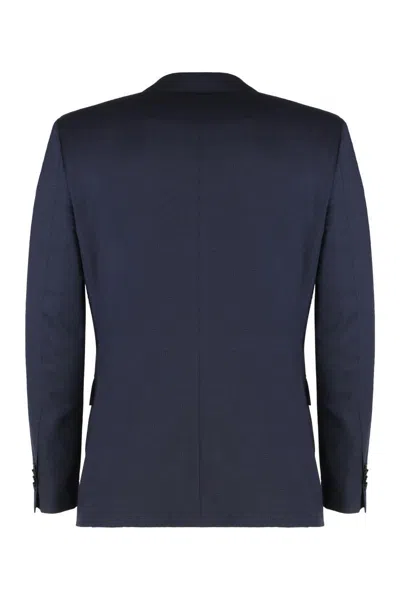 Hugo Boss Boss Stretch Wool Three-pieces Suit In Blue