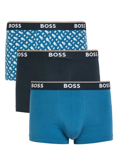 Hugo Boss Boss Stretch-cotton Boxer Briefs In Multi