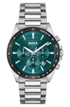 Hugo Boss Strike Chronograph, 41mm In Green
