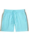 Hugo Boss Boss Stripe Shell Swim Shorts In Blue