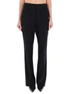 Hugo Boss Boss Striped Bootcut Pants In Black