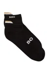 Hugo Boss Boss Striped-intarsia Cotton-blend Trainer Socks