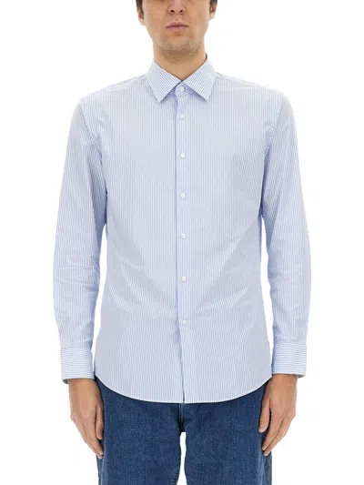 Hugo Boss Boss Striped Shirt In Blue