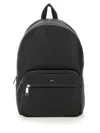 Hugo Boss Boss Structured Black Backpack With Subtle Logo Detail In Black
