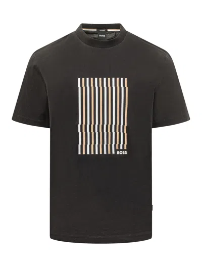 Hugo Boss Boss Stylish Graphic T-shirt In Black
