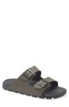 Hugo Boss Boss Surfley Slide Sandal In Open Green
