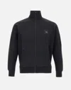 Hugo Boss Sweatshirt With Stretch-cotton Inserts In Black