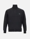 Hugo Boss Sweatshirt With Stretch-cotton Inserts In Black