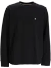 Hugo Boss Cotton-terry Regular-fit Sweatshirt With Double Monogram In Black