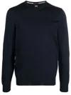 Hugo Boss Boss Virgin Wool Sweater In Blue