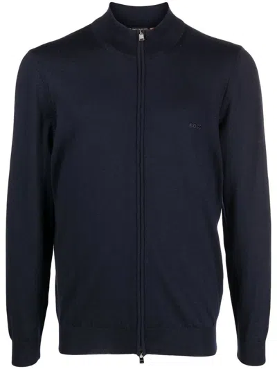 HUGO BOSS BOSS 'BALONSO' ZIP-UP CARDIGAN