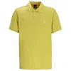 Hugo Boss Interlock-cotton Polo Shirt With Logo Print In Green