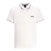 Hugo Boss White Bonded Polo In White