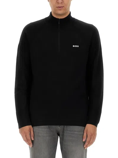 Hugo Boss Boss Sweatshirt With Logo In Black