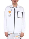 Hugo Boss Logo Print High Collar Sweatshirt With Front Pocket