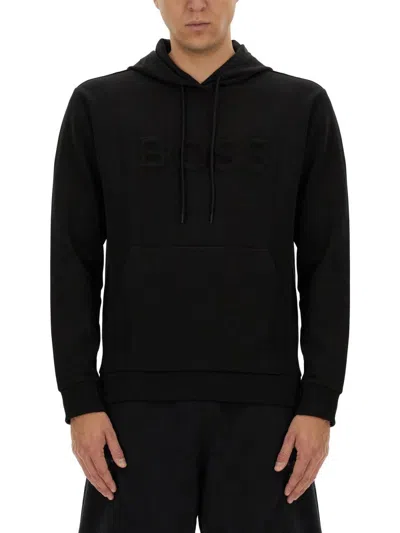 Hugo Boss Sweatshirt With Logo In Black