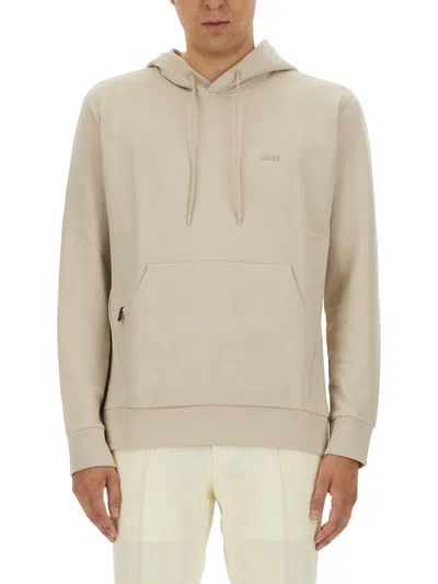 Hugo Boss Boss Men Sweatshirt With Logo In Neutral