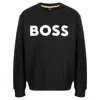 Hugo Boss Relaxed-fit Cotton-terry Sweatshirt With Rubber-print Logo