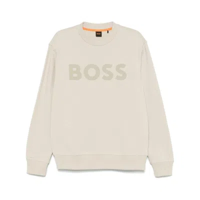 Hugo Boss Boss Sweatshirts In Beige