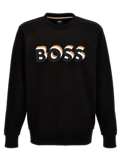 Hugo Boss Logo Sweatshirt Black