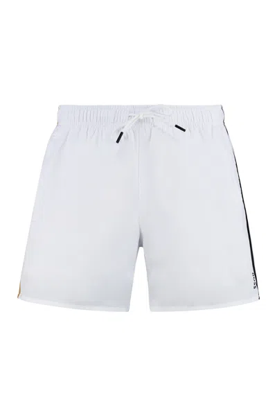 Hugo Boss Boss Swim Shorts In White