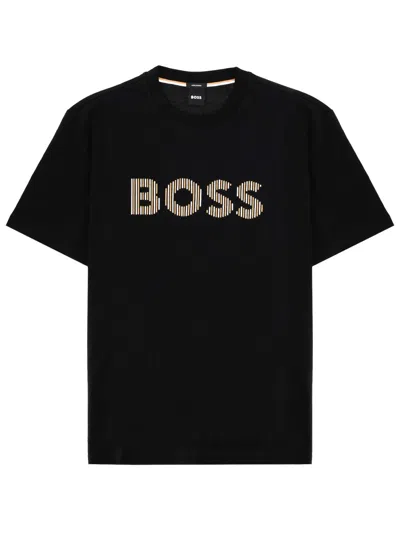 Hugo Boss Boss T Shirt "c Thompson" Con Logo In Black