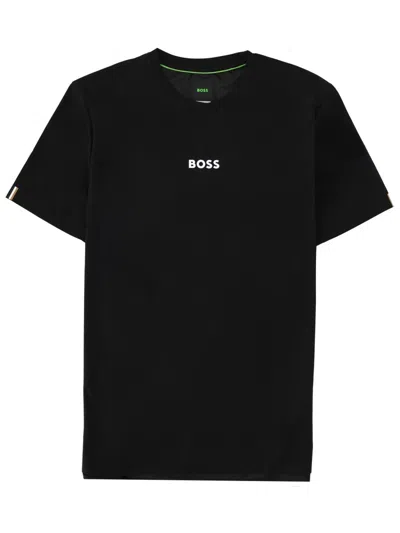 Hugo Boss Boss T Shirt Con Logo In Black