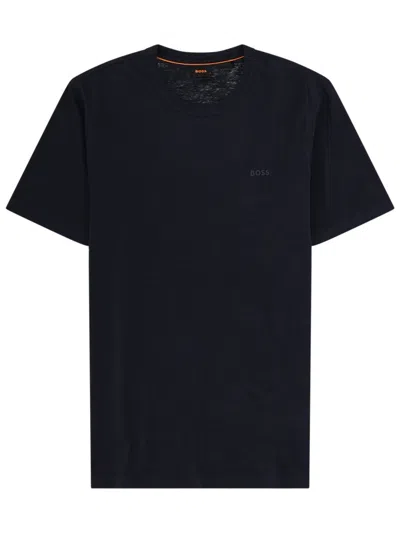 Hugo Boss Boss T Shirt Con Logo In Blue
