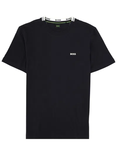 Hugo Boss Boss T Shirt Con Logo In Black