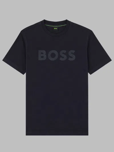 Hugo Boss Boss T Shirt Con Logo In Blue