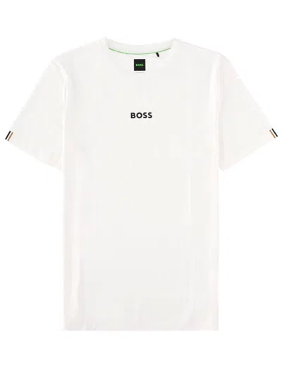 Hugo Boss Boss T Shirt Con Logo In White