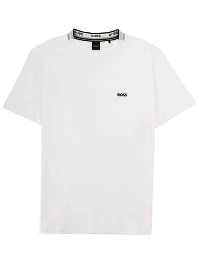 Hugo Boss Boss T Shirt Con Logo In White