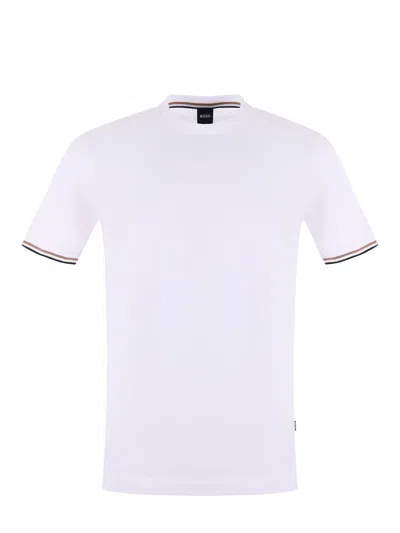 Hugo Boss Boss T Shirt In Cotton In White