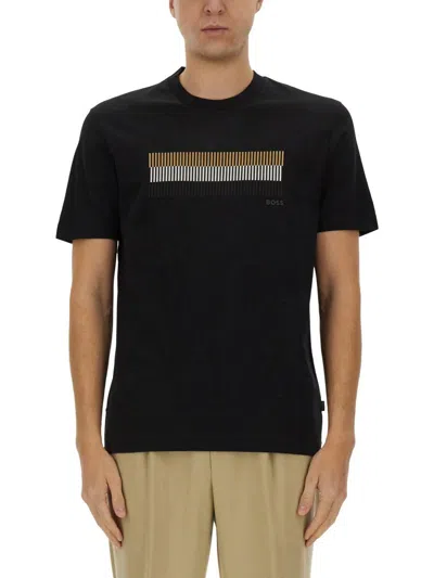 Hugo Boss Boss T-shirt With Print In Black