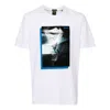 Hugo Boss Cotton-blend T-shirt With Skate Artwork Front And Back