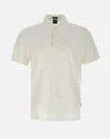 Hugo Boss Boss Cotton Polo In White