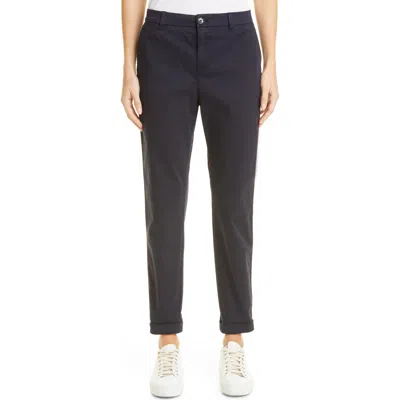 Hugo Boss Boss Tachini2 Stretch Cotton Ankle Pants In Blue