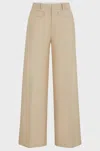 Hugo Boss Relaxed-fit Trousers In A Cotton Blend