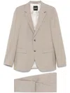 Hugo Boss Boss Tailored Beige Suit With Notch Lapels In Neutrals