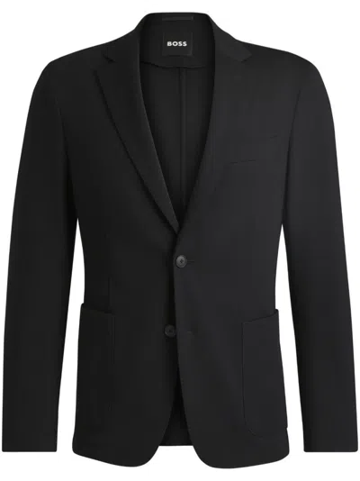 HUGO BOSS BOSS TAILORED BLACK JACKET WITH NOTCHED LAPELS