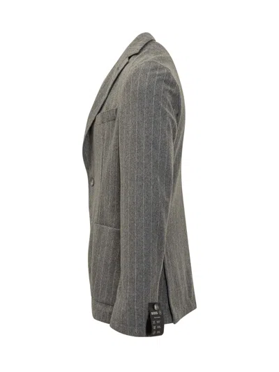Hugo Boss Boss Tailored Blazer In Medium Size In Medium Grey
