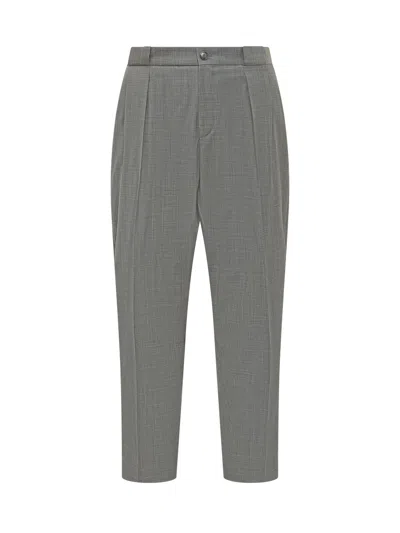 Hugo Boss Boss Tailored Trouser With Front Closure In Gray