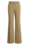 Hugo Boss Boss Talia Flare Pants In Dijon Herringbone