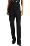 Hugo Boss Boss Tanjana Slim Fit Pants In Black