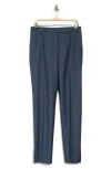 Hugo Boss Boss Tanuri Wool Straight Leg Pants In Blue