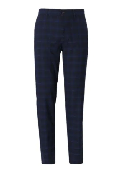 Hugo Boss Tapered-leg Chino Trousers In Blue