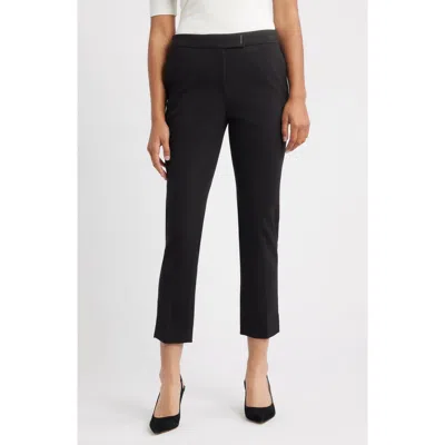 Hugo Boss Boss Tapria Crop Pants In Black